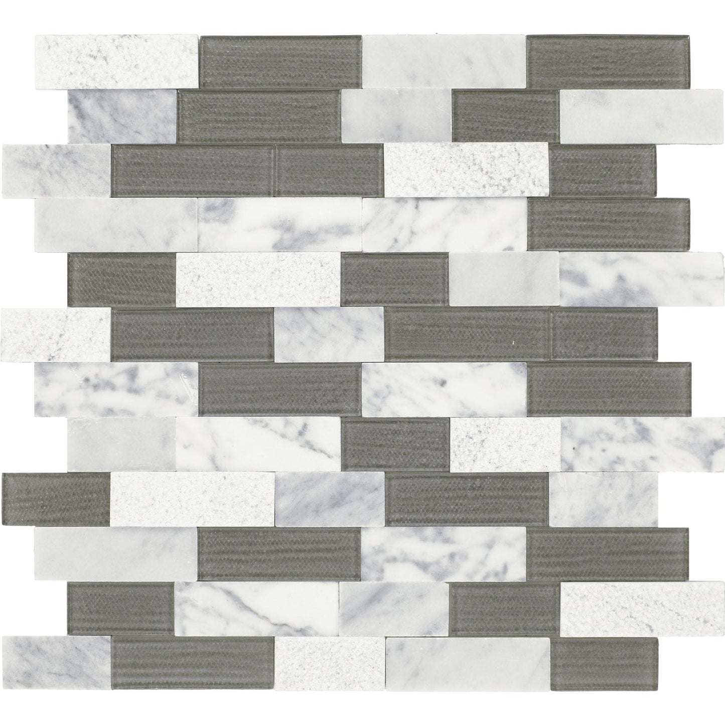 Daltile Smart Stick Galaxy Gray 12-in x 13-in Multi-finish PVC Peel and stick Mosaic Wall Tile product image