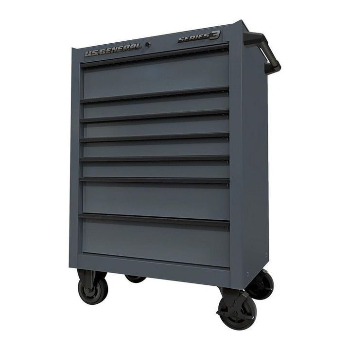 U.S. GENERAL 27 in. x 22 in. Roll Cab, Series 3, Slate Gray