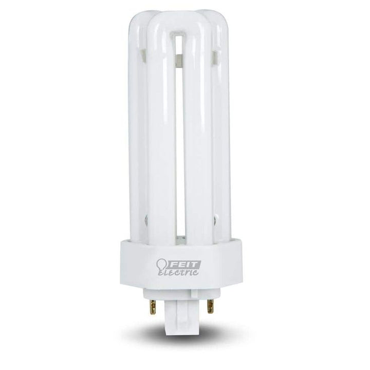 26-Watt Equivalent PL CFLNI Triple Tube 4-Pin GX24Q-3 Base Compact Fluorescent CFL Light Bulb, Soft White 2700K (1-Bulb)