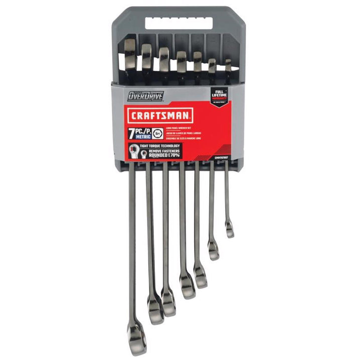 Craftsman OVERDRIVE 6 Point Metric Wrench Set, 7 pc