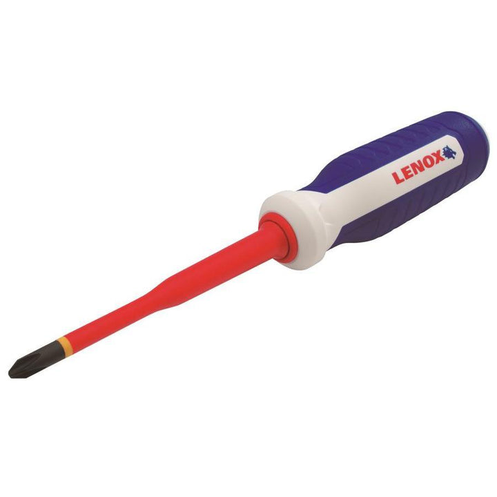 LENOX 2-Piece Insulated Screwdriver Set, PH #2 x 4 in. and SL 1/4 in. x 4 in.