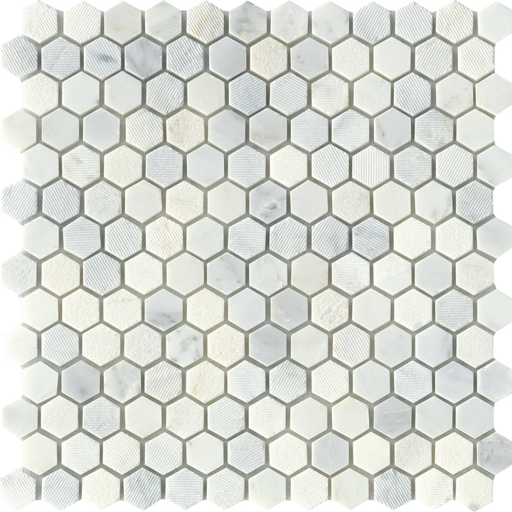 Emser Winter Frost Marble Mosaic/Field Tile Collection – Natural Stone (Multiple Sizes & Mosaics)