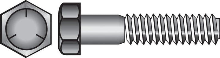 Hillman 1/2 in. Diameter x 1 in. Length Heat-Treated Zinc Steel Hex Head Cap Screw, 50-Pack