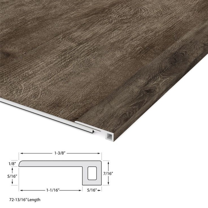 CALI 1.39-in x 72.83-in Offshore Oak Vinyl Floor Threshold