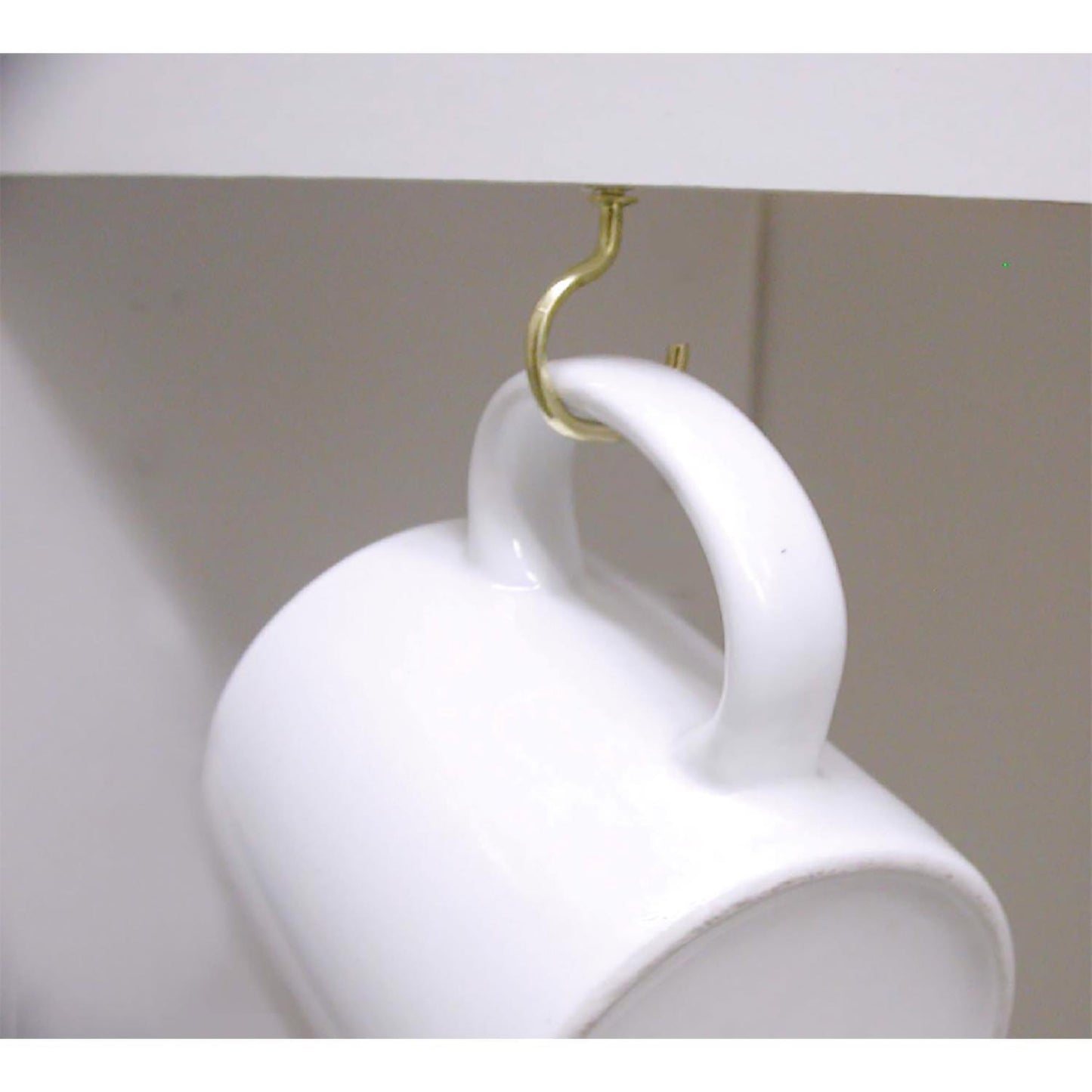 Hillman Brass-Plated Gold Cup Hooks, 7/8 in, 1 lb Capacity, 8-Pack
