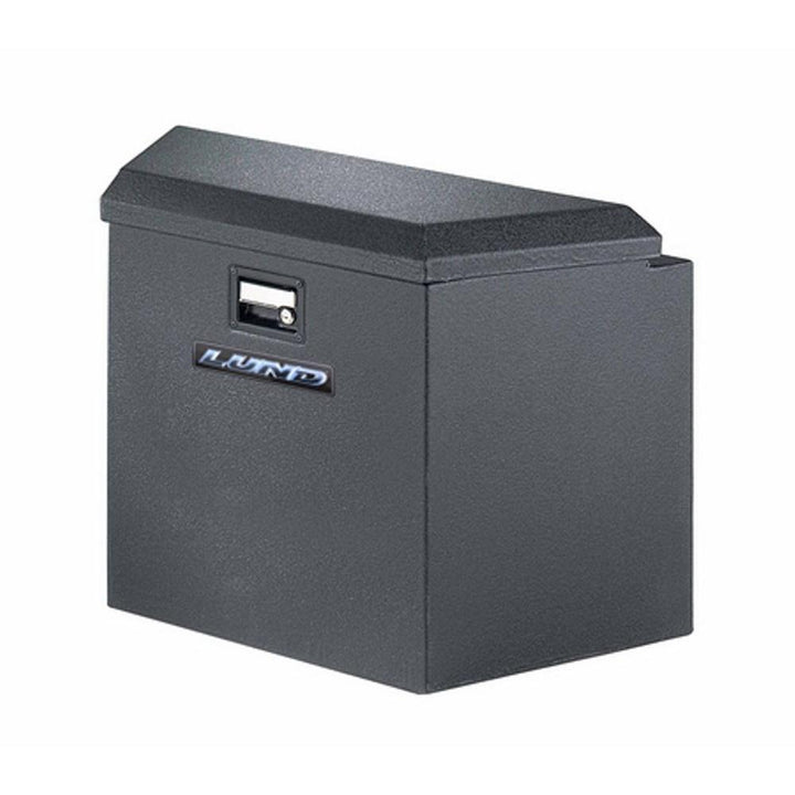Lund 34 in Gloss Black Aluminum Trailer Tongue Truck Tool Box with mounting hardware and keys included - Super Arbor