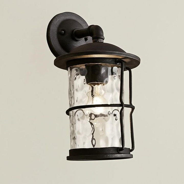 Home Decorators Collection 13.5 in. Gilded Iron Outdoor Wall Lantern