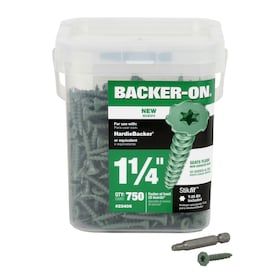 Backer-On #9 x 1-1/4-in Zinc-Plated Star-Drive Interior Cement Board Screws (750-Count)