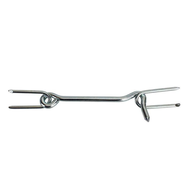 Everbilt 6 in. Zinc Plated Gate Hook with Staples
