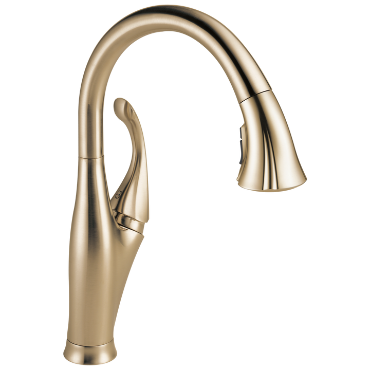 Delta Addison Single-Handle Pull-Down Kitchen Faucet with MagnaTite Docking, Champagne Bronze (Model 9192-CZ-DST)