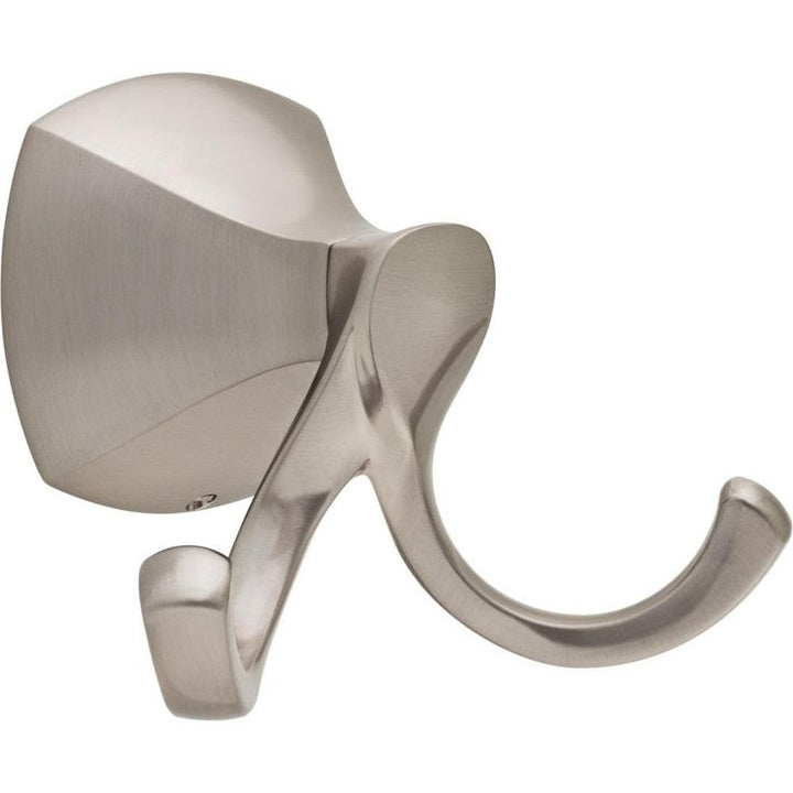Delta Sandover Double Hook Spotshield Brushed Nickel Towel Hook