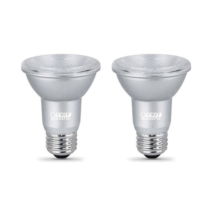 Feit Electric 50-Watt Equivalent PAR20 Dimmable CEC Title 24 Compliant LED ENERGY STAR 90+ CRI Flood Light Bulb, Bright White (2-Pack)