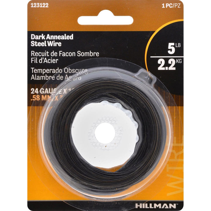 Hillman 100 ft. Black Annealed Steel Wire, 24 Gauge