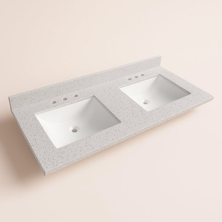 Home Decorators Collection Silver Ash Double Sink Vanity Top