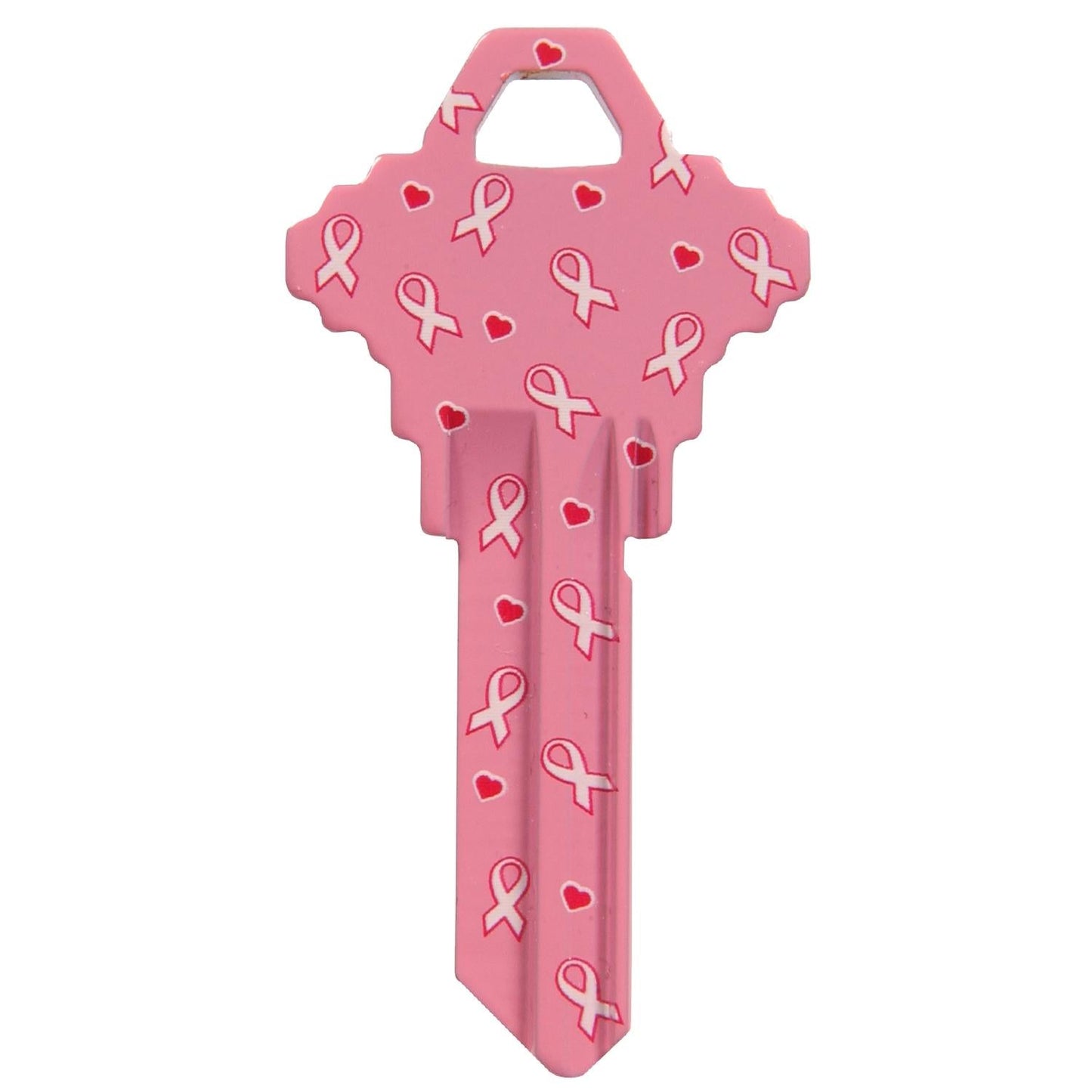 Hillman Breast Cancer Awareness Pink Ribbon House/Office Universal Key Blank, Single (SC1)