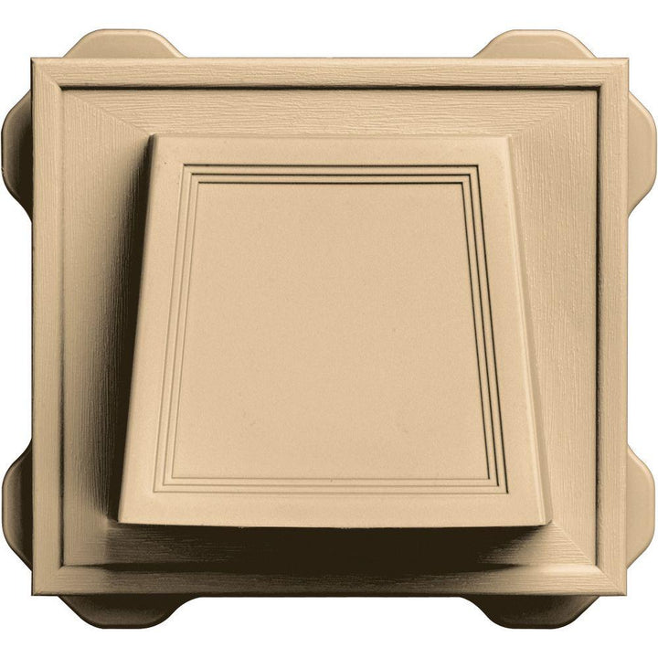 4 In. Hooded Siding Vent in Sandstone Maple - Super Arbor