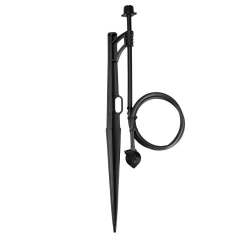 Raindrip Full-Circle Drip Irrigation Bubbler, Adjustable Flow, 13 GPH, 8-Stream on 13 in. Stake