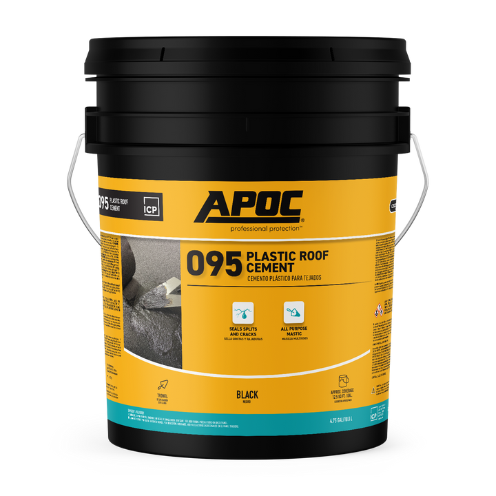 APOC 095 Plastic Roof Cement Black 5 gal