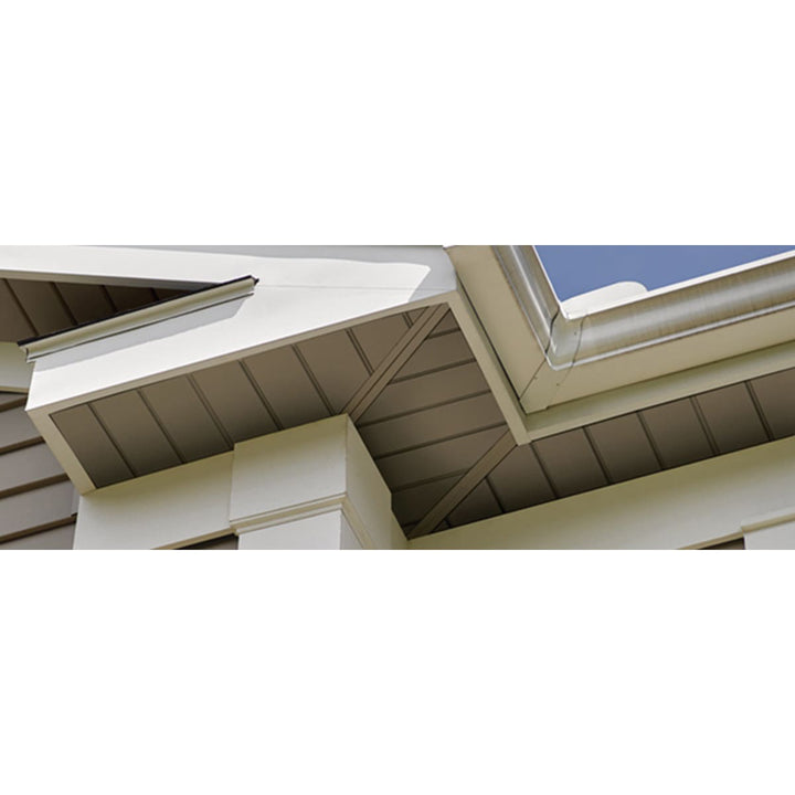 CertainTeed Universal Woodgrain D5 Soffit 10" x 12' Solid Colonial White