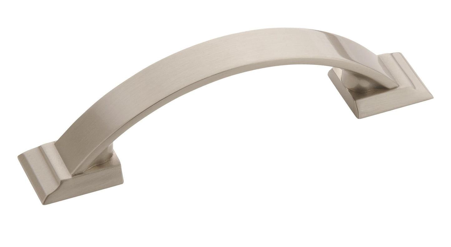 Candler 3 in (76 mm) Center-to-Center Satin Nickel Cabinet Pull - 10 Pack