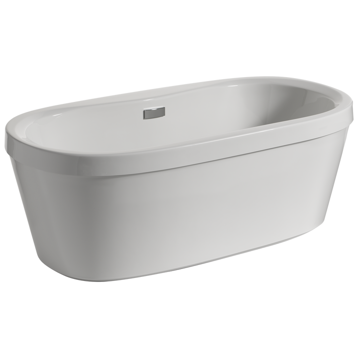 Delta Synergy 68 in. x 36 in. Soaking Bathtub with Center Drain in White