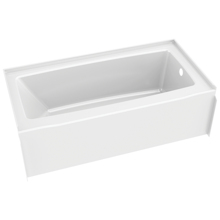 Delta Classic 500 60 in. x 30 in. Soaking Bathtub with Right Drain in High Gloss White