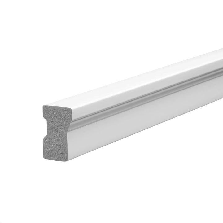 CertainTeed Restoration Millwork PVC Brick Moulding Natural White 1-1/8" x 2" x 17'