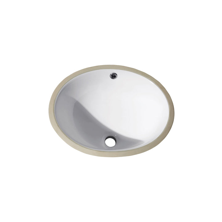 Avanity 18 in. Undermount Oval Vitreous China Bathroom Sink in White