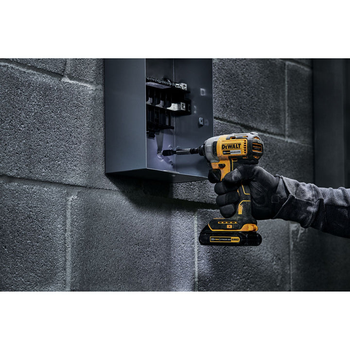DEWALT 20-Volt MAX 1/4-in Variable Speed Brushless Cordless Impact Driver Kit (2 Batteries Included)