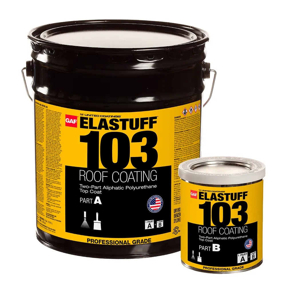 GAF United Coatings Elastuff 103 Part A White 5 gal