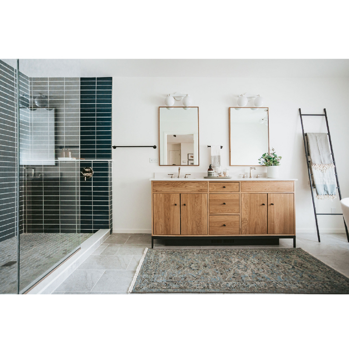 Walden Stone White Porcelain Wall and Floor Tile - 12 x 24 in.