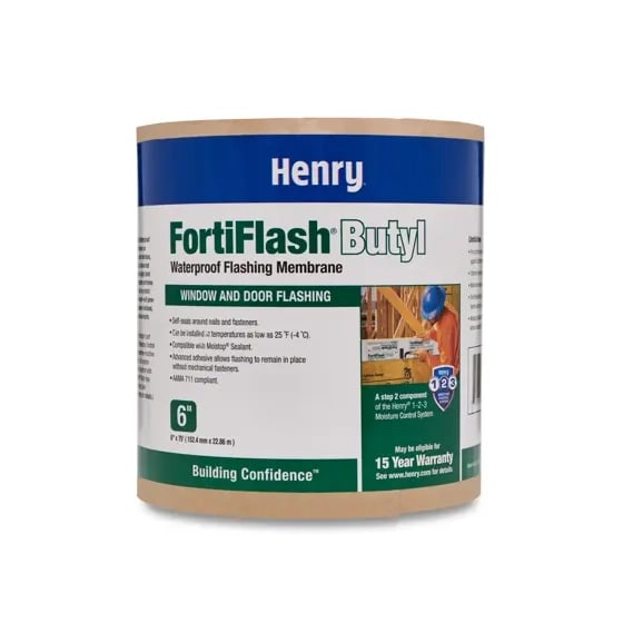 Henry Fortifiber FortiFlash Butyl Flashing Membrane 6" x 75' 20 mil