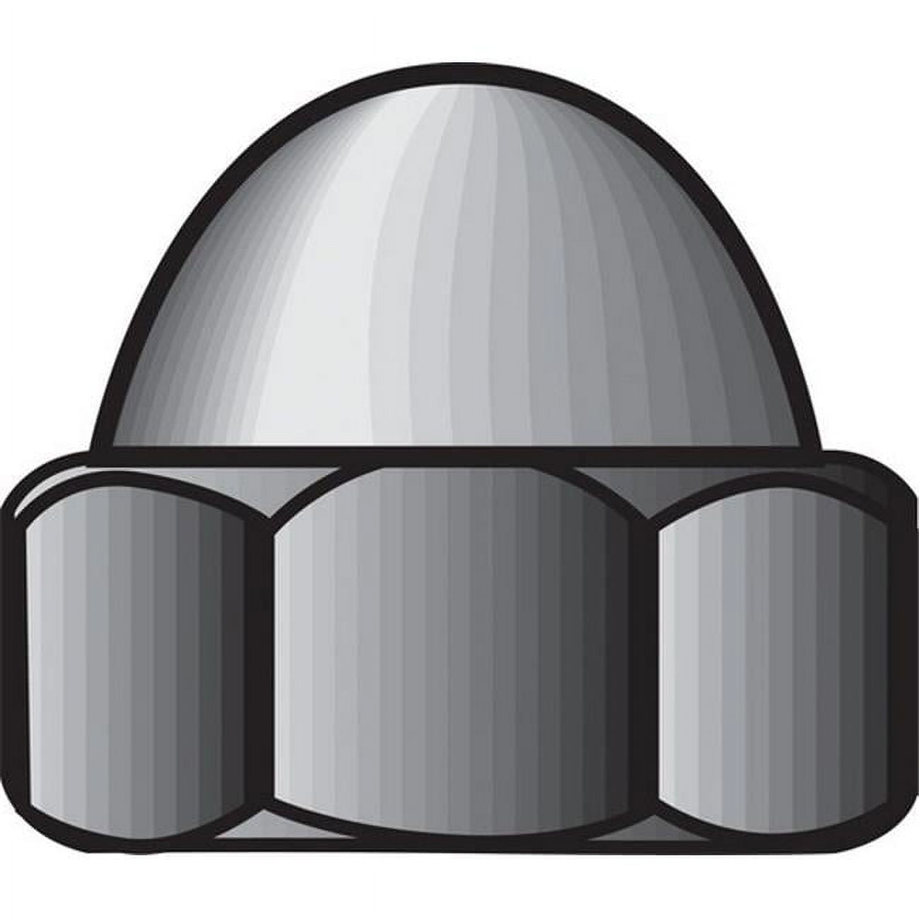 Hillman 1/4 in. Zinc-Plated Steel SAE Acorn Nut, 100-Pack