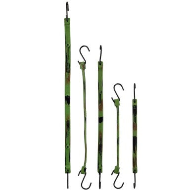 Keeper 5-Piece EPDM Camo Rubber Strap Jar Assortment (2×14 in, 2×19 in, 1×24 in)