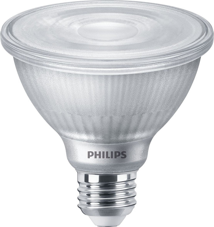 Philips 75-Watt Equivalent PAR30S Dimmable LED Flood Light Bulb with Warm Glow Dimming Effect, Bright White 3000K, 4-Pack