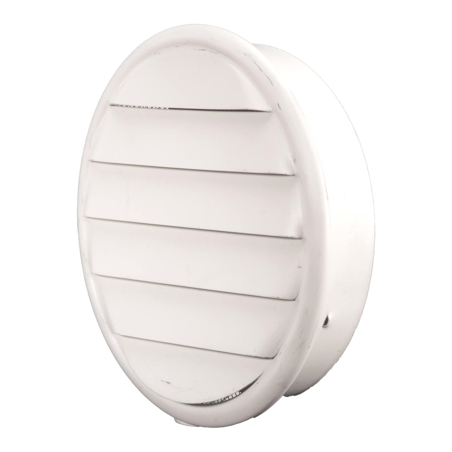 Lomanco Aluminum CV-3 Cirk-L-Vent with Screen White 4"
