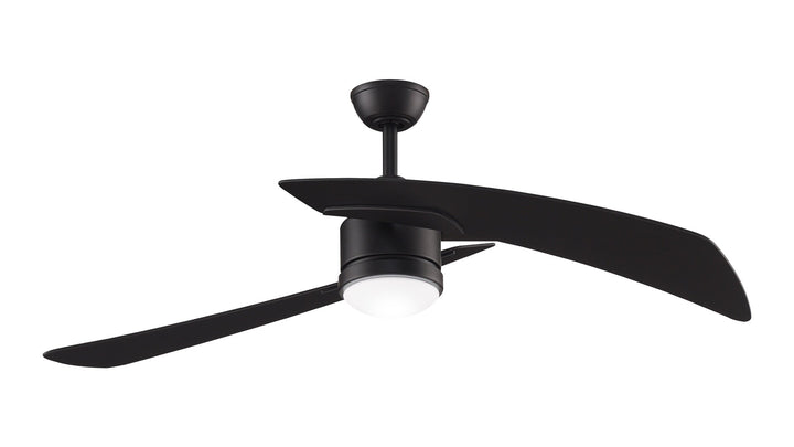 Fanimation Studio Collection Aire Duo 48-in Brushed Nickel LED Indoor Ceiling Fan with Remote, 2-Blade