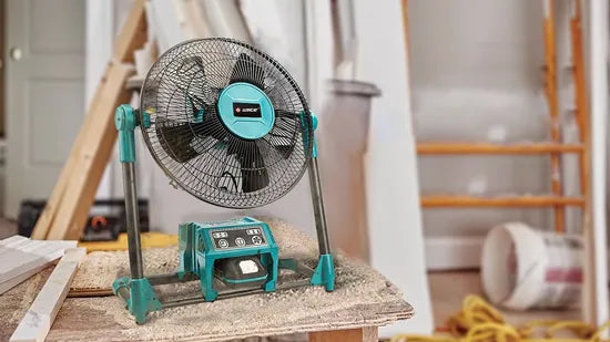 Liangye 18V Rechargeable Battery or AC Powered Fan for Jobsite