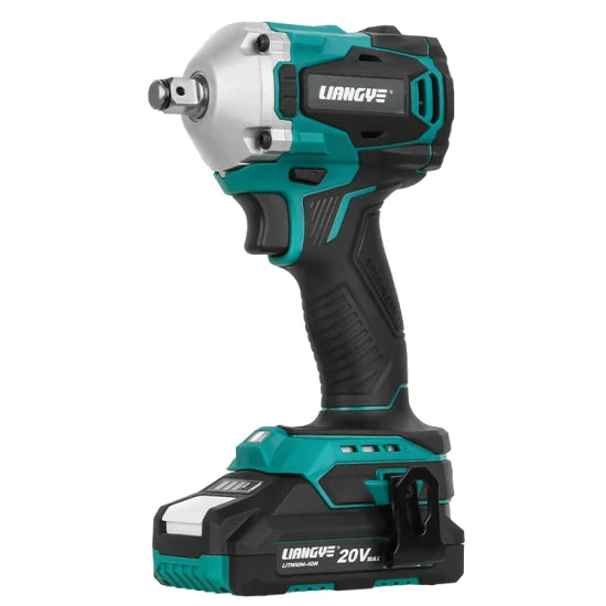 Liangye Battery Power Tools 20V 1/2 Inch 400nm Brushless Cordless Impact Wrench