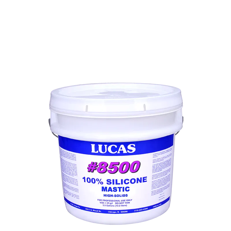 RM Lucas #8500 Silicone Mastic White 1 gal