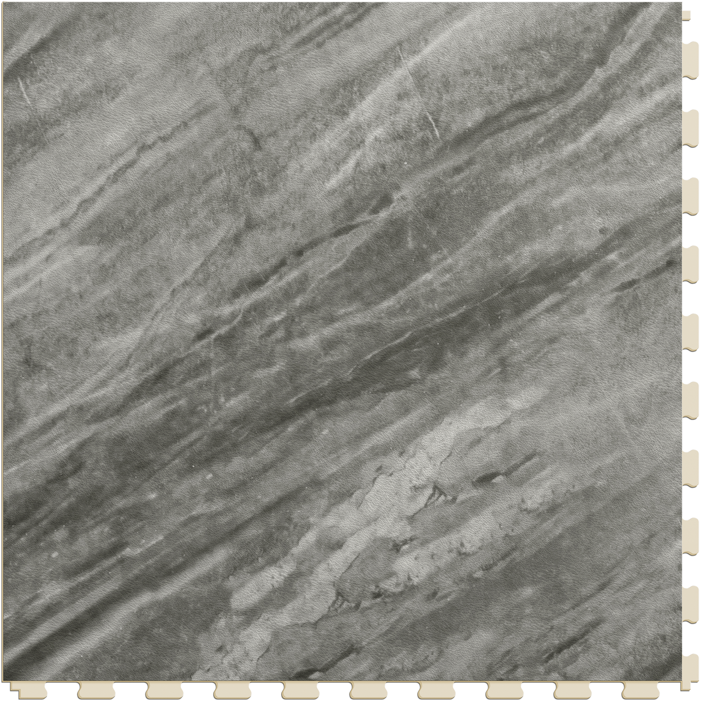Perfection Floor Tile Gemstone Collection Border Opal/Satin 20-in x 20-in Water Resistant Interlocking Luxury Flooring (16.7-sq ft)