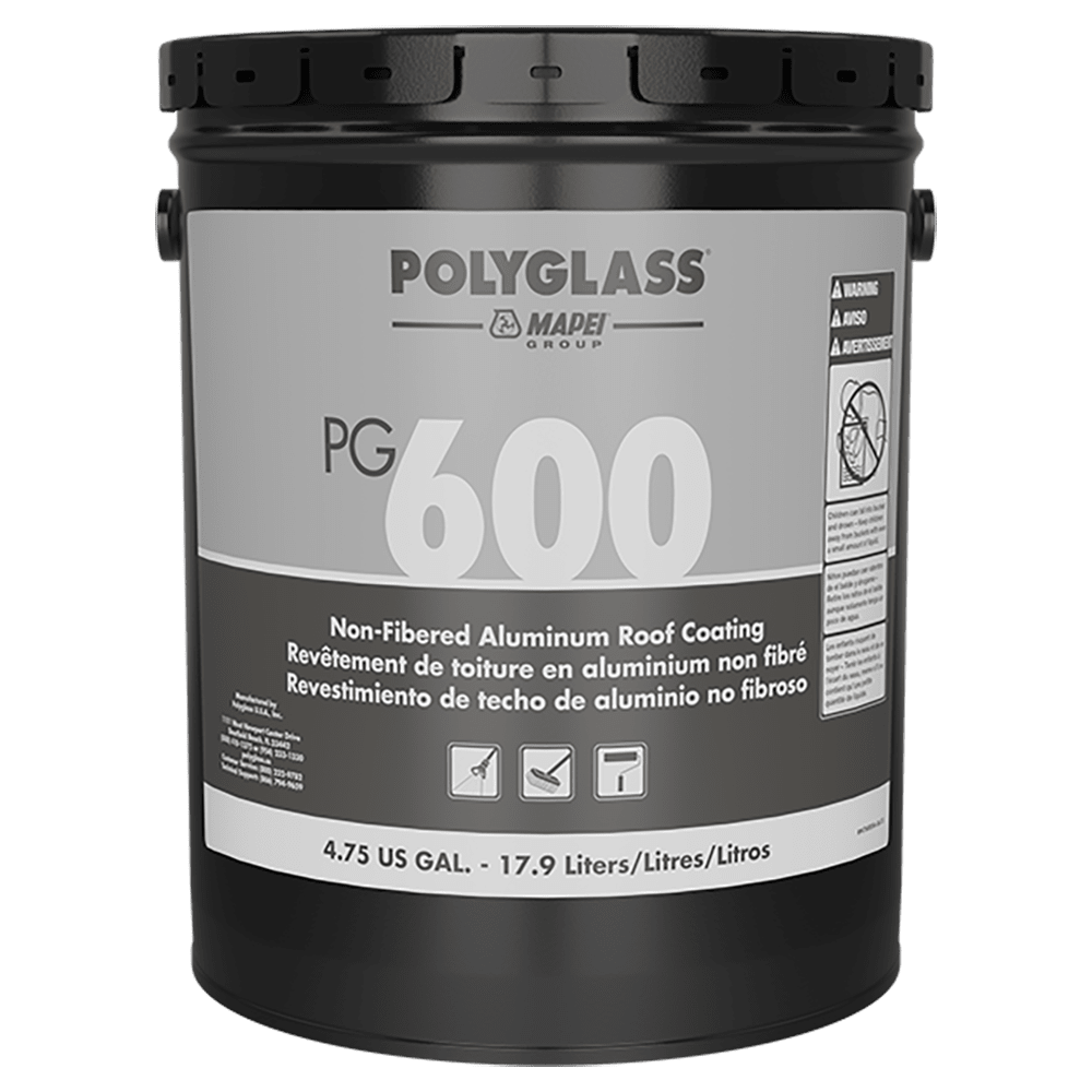 Polyglass PolyBrite 600 Non-Fibered Aluminum Coating 5 gal