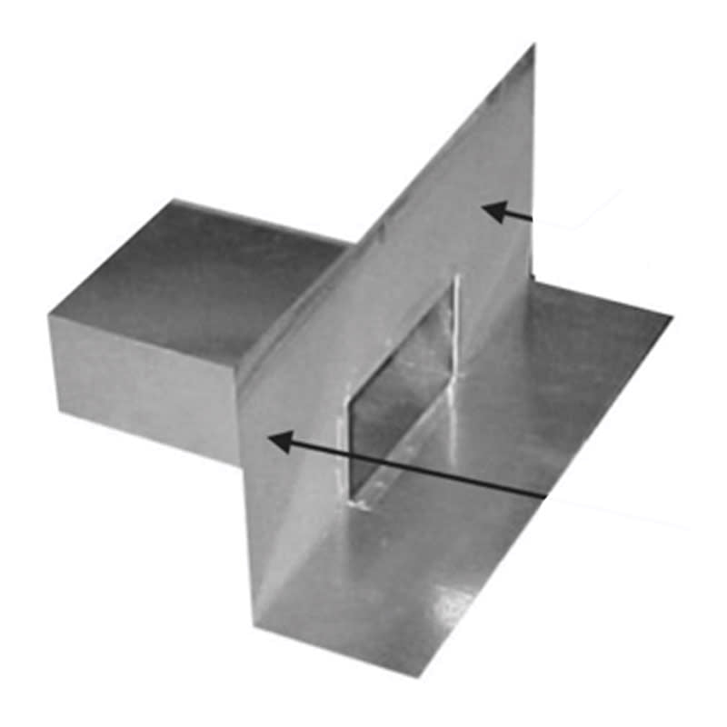 Able Galvanized Center Scupper 4" x 6" 26 GA