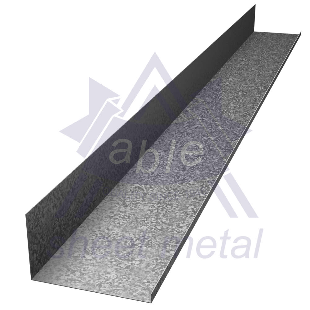 Able Zincalume Tile Pan Flashing 3-1/2" x 6" 26 GA