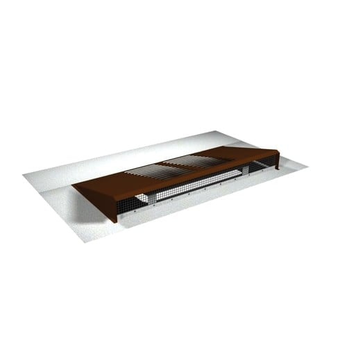 Able Low Profile Shingle Base Glider Vent Brown
