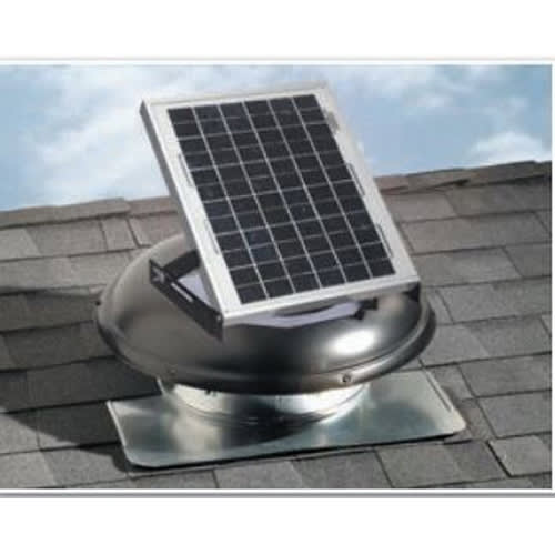 Air Vent SolarCool Roof-Mount Vent Black 10W