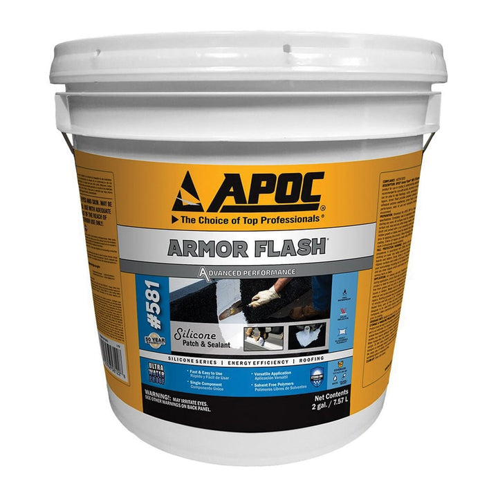 APOC 581 Armor Flash Silicone Patch & Sealant 2 gal White