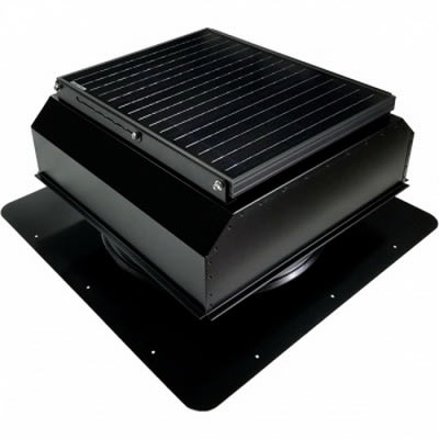 Attic Breeze Gen III SFA Solar Attic Fan Jet Black 35W