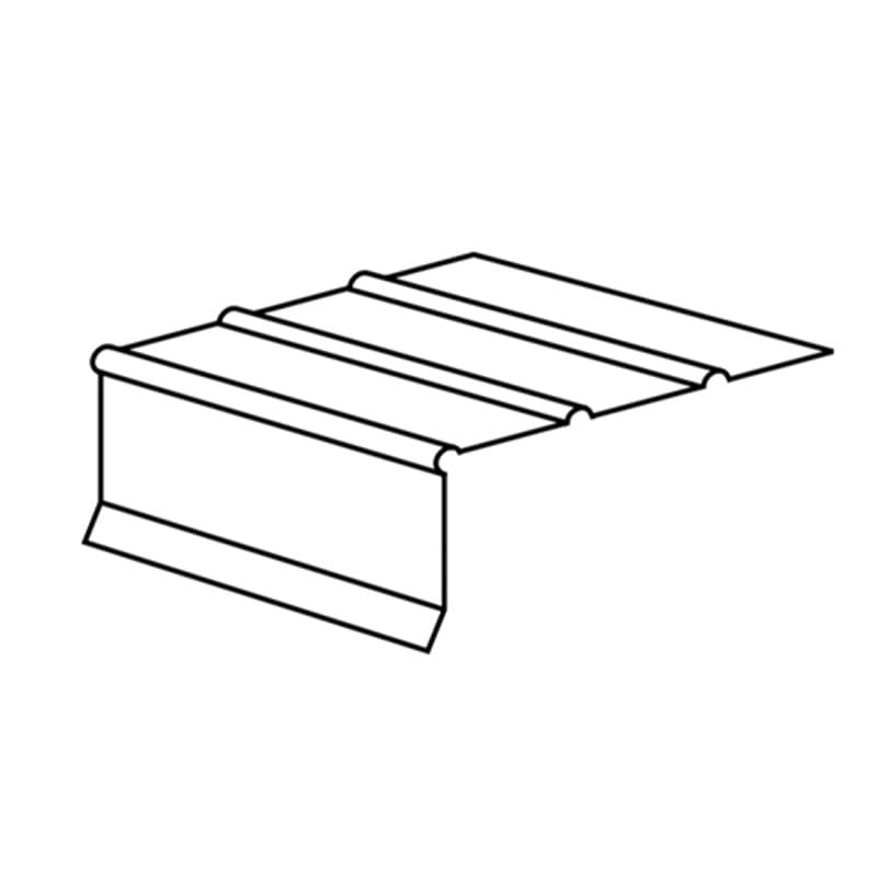 TopShield Aluminum C45 Drip Edge 30 Degree White 1-1/2" x 3" x .0125