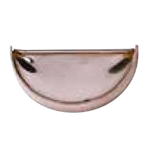 Berger Aluminum End Cap Half Round 5" White